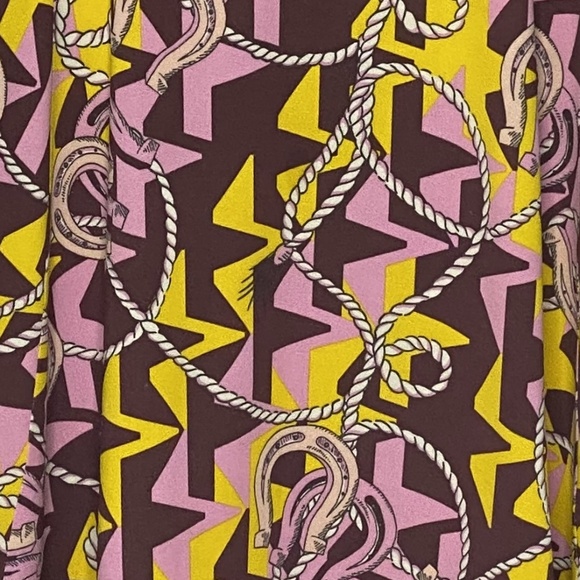 M by MISSONI Horseshoe Print Knit Sleeveless Designer Dress Equestrian Luxe S - Picture 7 of 15